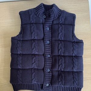 Janie and Jack Blue Cardigan with Quilted Design